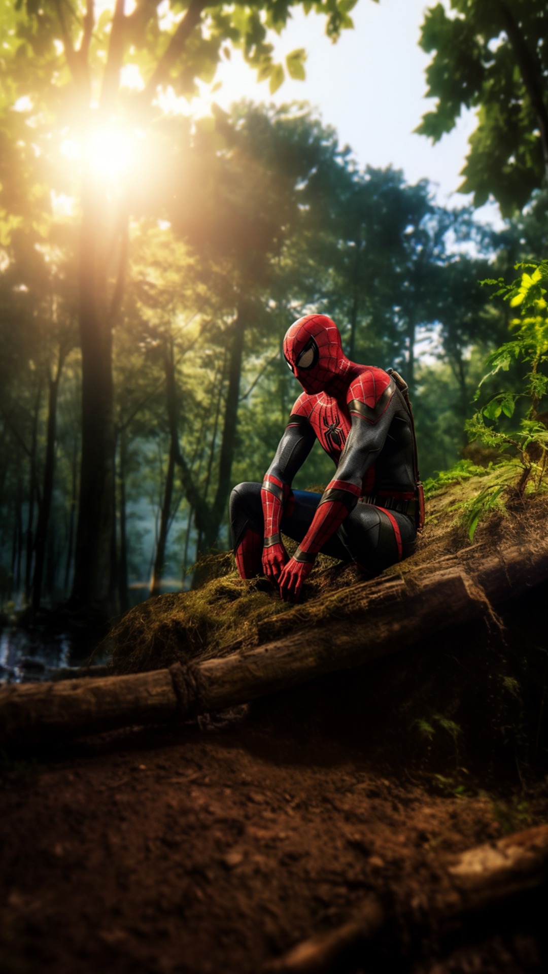 LucasFAmaral.mg_Sad_Spider-man_in_a_forest_creative_idea_8k_ult_66a40359-6779-448f-ae59-4d3c33415fdd